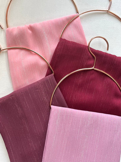 shimmer crinkle chiffon