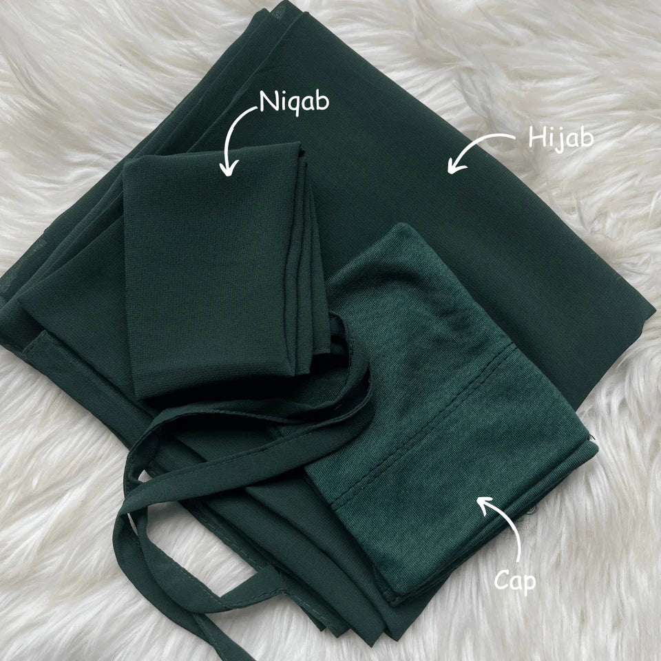 Hijab Niqab & Cap Set - Amazon