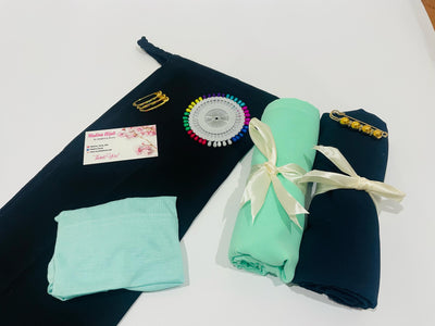 Bundles of 2 Hijabs+Niqab +Caps