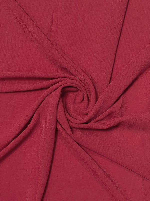 CLASSIC GEORGETTE CHERRY RED