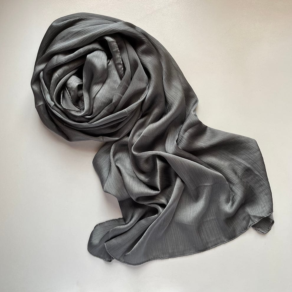 CRINKLE CHIFFON CHARCOAL
