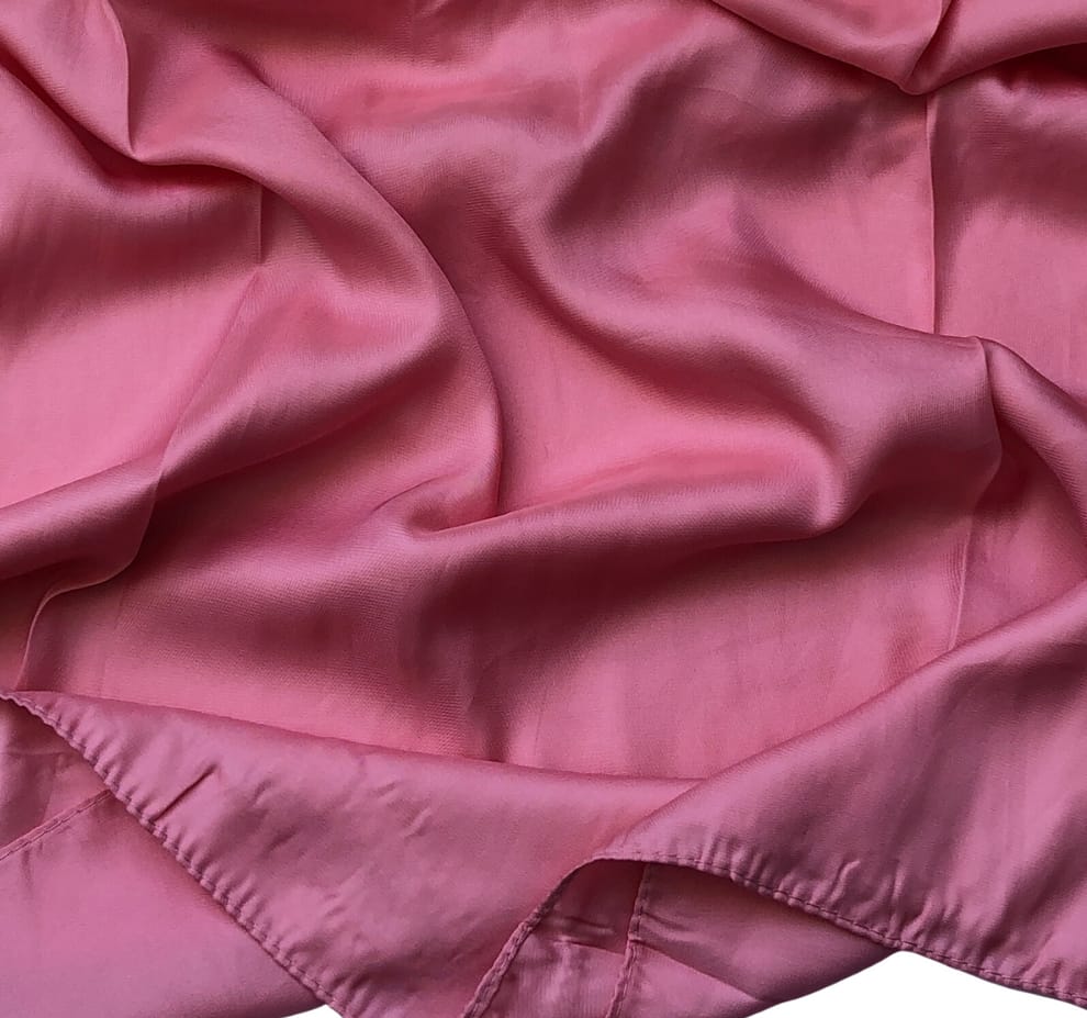 PLAIN SILK DARK PINK HIJAB