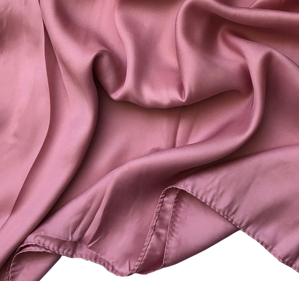 PLAIN SILK PINK HIJAB