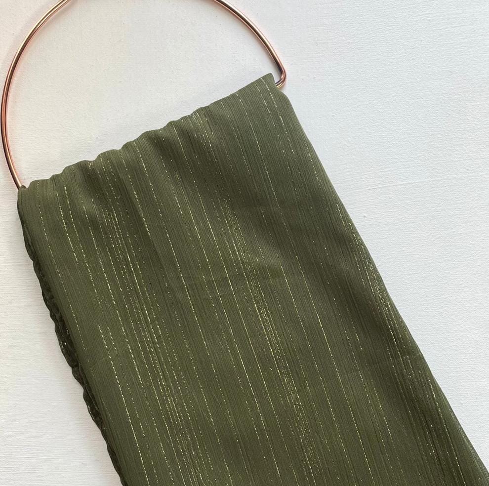 SHIMMER LIGHT GREEN CHIFFON