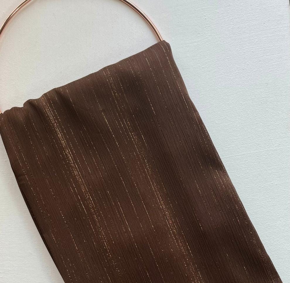 SHIMMER BROWN CHIFFON