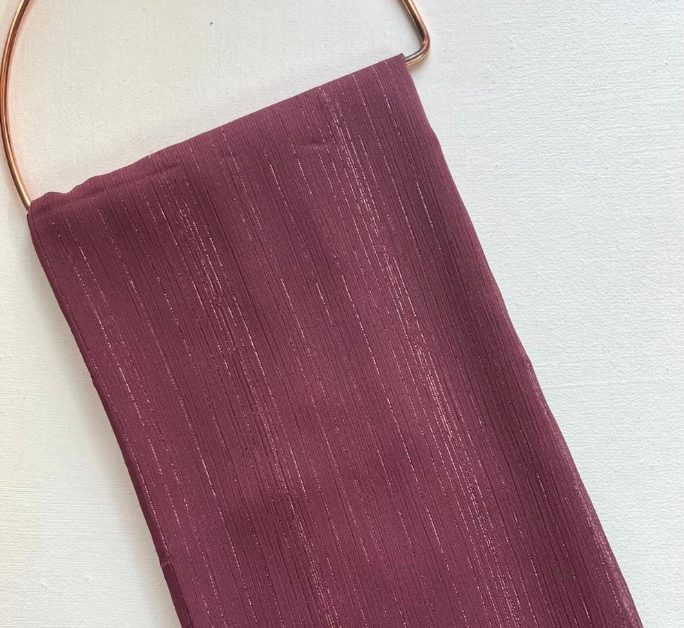 SHIMMER DARK PINK CHIFFON