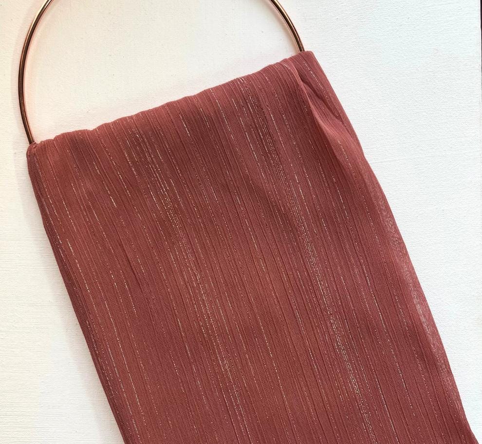 Shimmer light brown Chiffon
