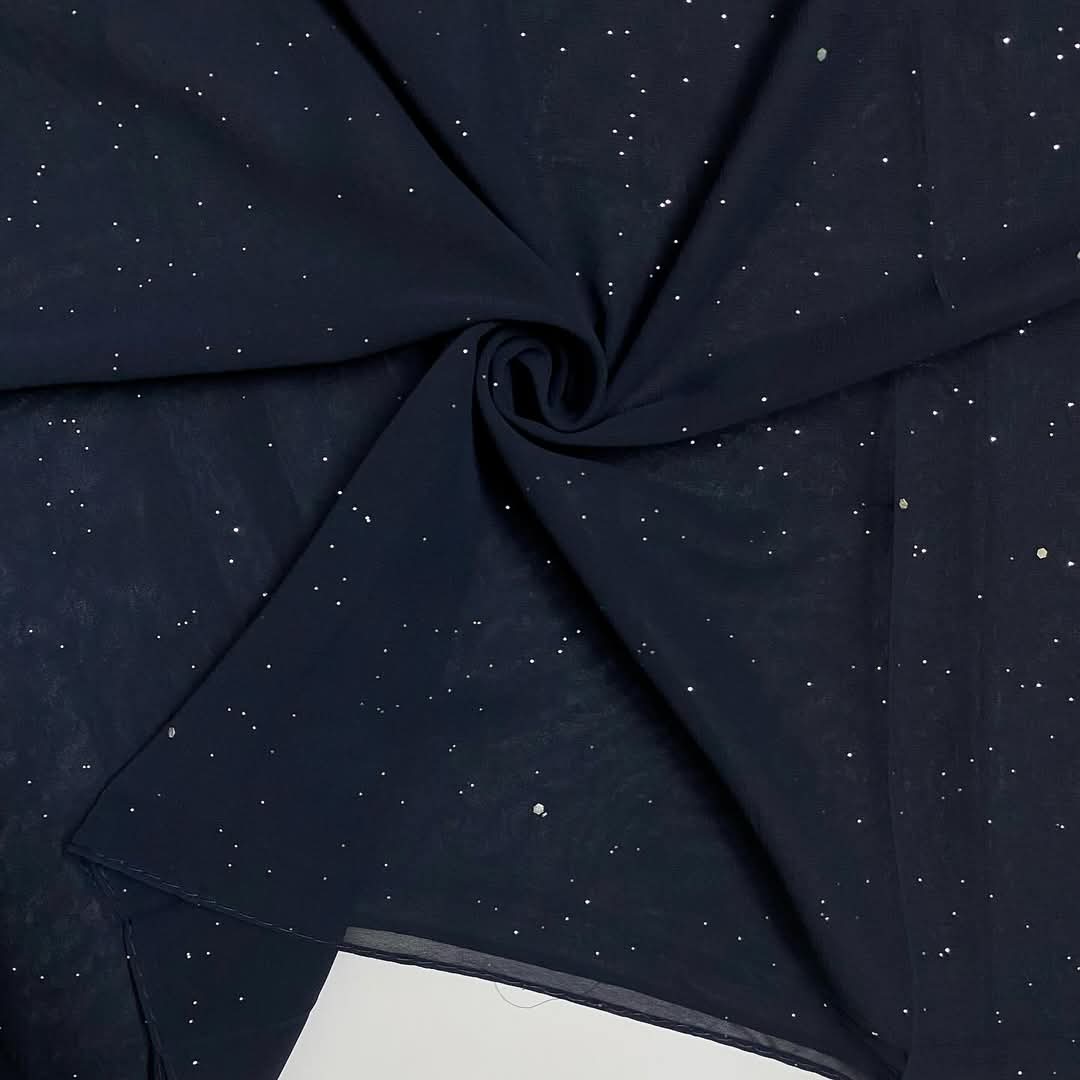 GLITTER GEORGETTE DARK BLUE HIJAB