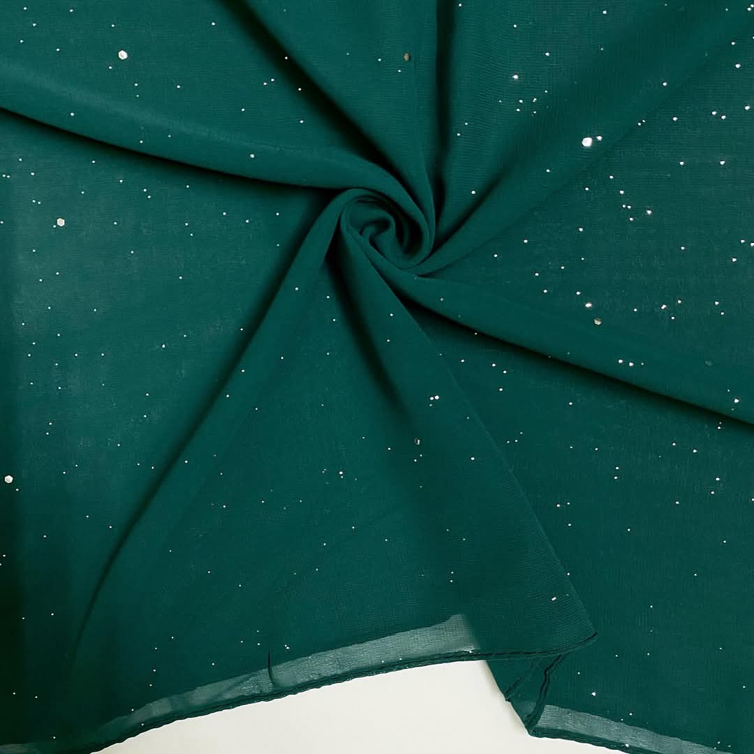 GLITTER GEORGETTE C-GREEN HIJAB