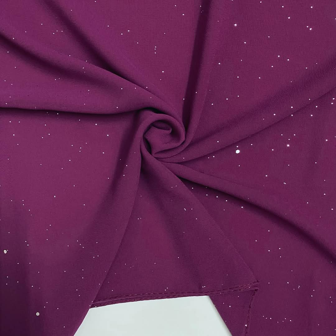 GLITTER GEORGETTE PURE PURPLE HIJAB