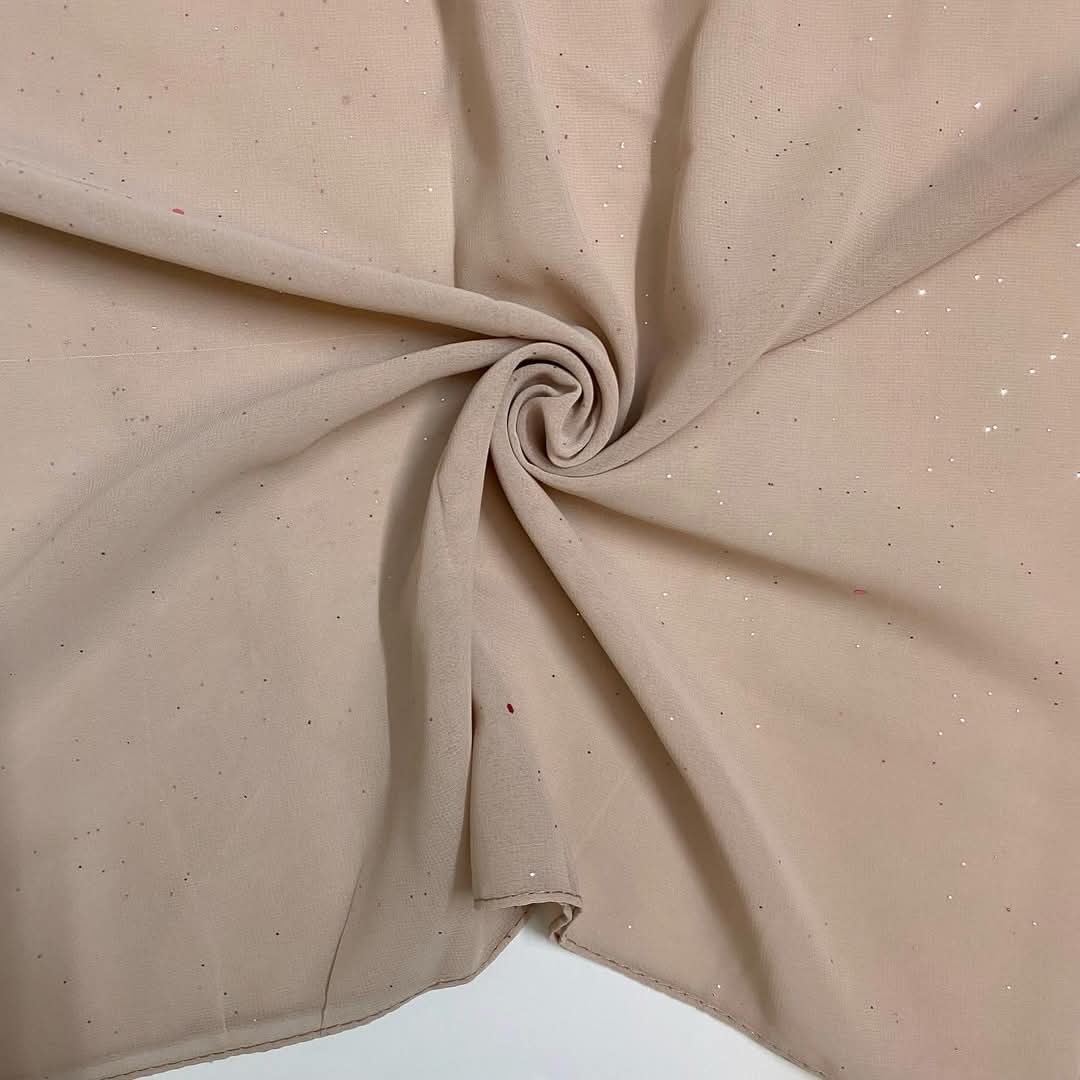 GLITTER GEORGETE BEIGE HIJAB