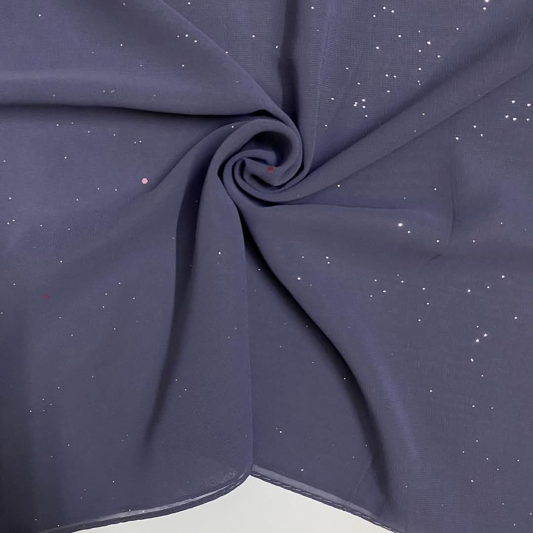 GLITTER GEORGETTE NAVY BLUE HIJAB