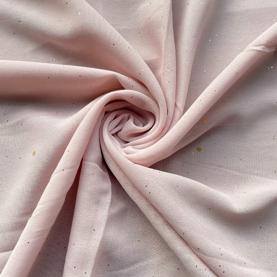 GLITTER GEORGETTE PINK HIJAB