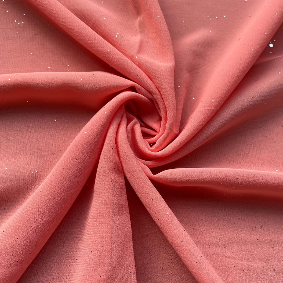GLITTER GEORGETTE BABY PINK HIJAB
