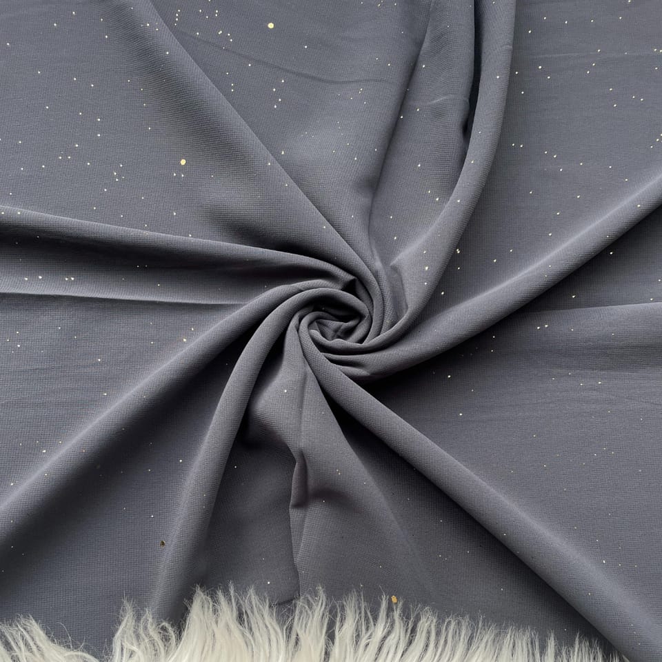 GLITTER GEORGETTE GRAY HIJAB