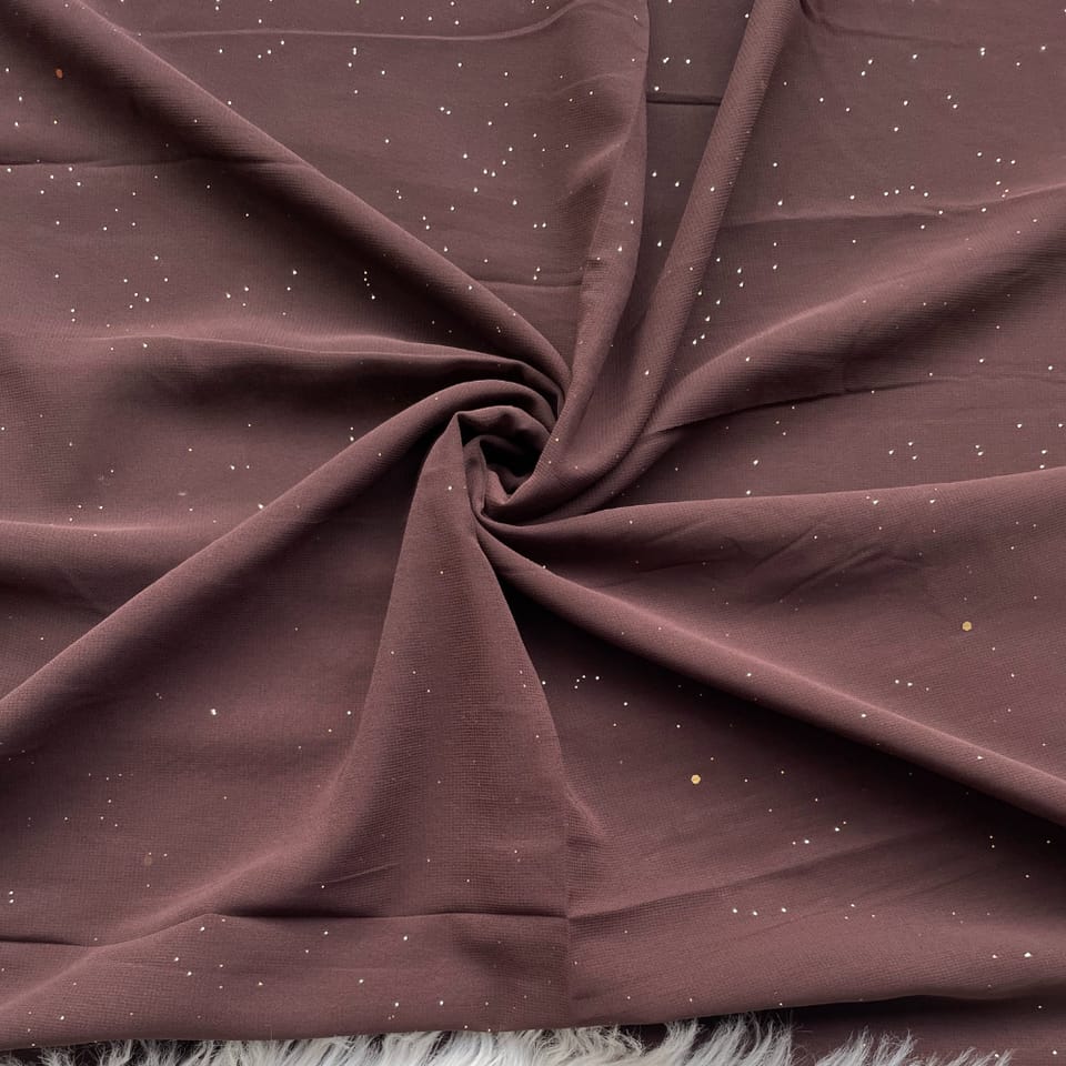GLITTER GEORGETTE BROWN HIJAB