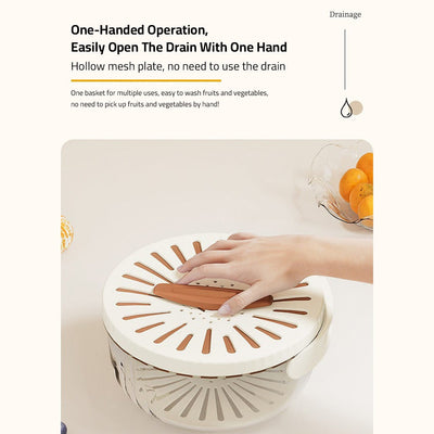 Folding Handle Drain Basket
